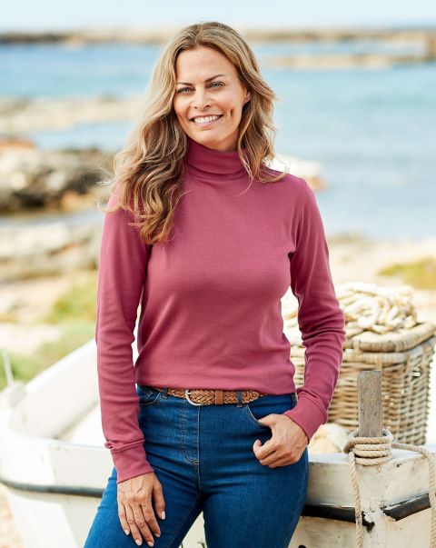 Cotton Traders Tops & T-Shirts Optimize Long Sleeve Roll Neck Top Women