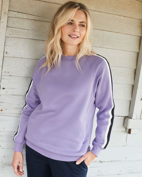 Cheap Side Panel Sweatshirt Cotton Traders Tops & T-Shirts Women