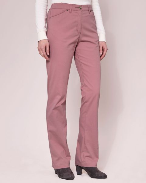Cotton Traders Trousers Women Dusky Rose Cost-Effective Classic Straight-Leg Chino Trousers