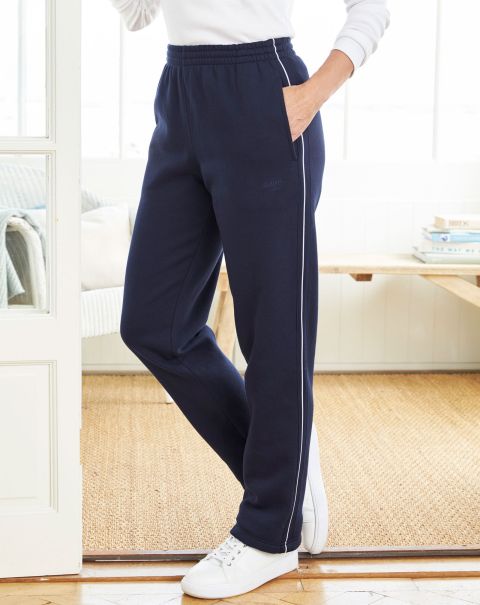 Peaceful Women Side Panel Jog Pants Trousers Cotton Traders