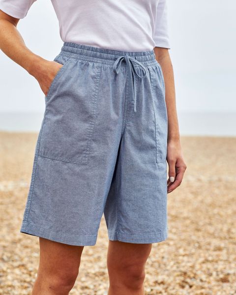 Cotton Pull-On Shorts Women Custom Shorts Cotton Traders