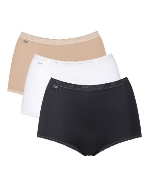 Cotton Traders Natural Women Free Knickers 3 Pack Sloggi Maxi Briefs