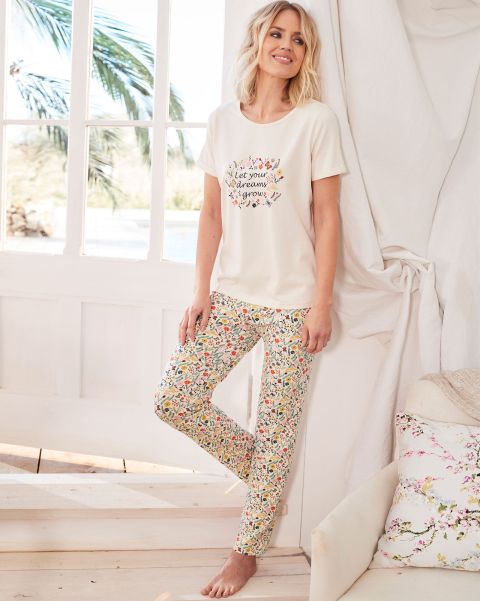 Jersey Pyjama Set Multi Nightwear Women Genuine Cotton Traders