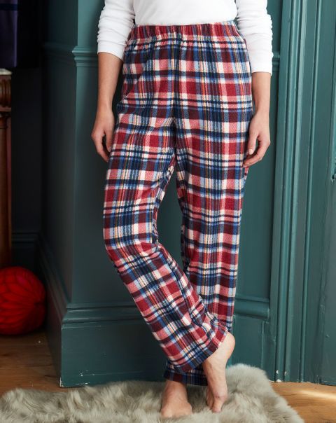 Cotton Traders Nightwear Women Fleece Pyjama Bottoms Top-Notch