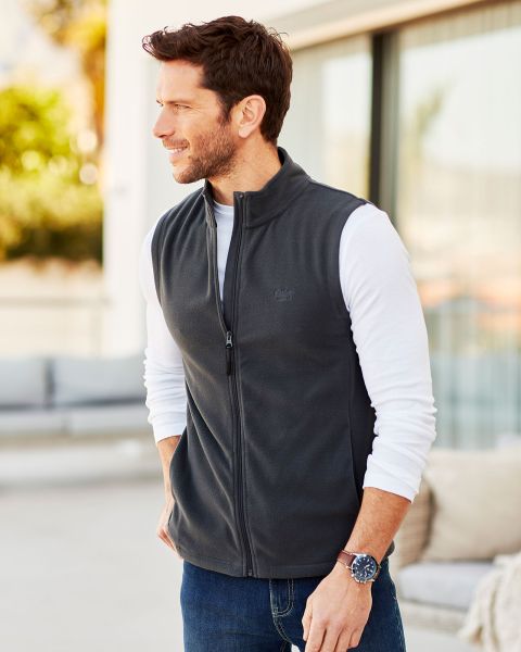 Coats & Jackets Cotton Traders Men Relaxing Recycled Microfleece Gilet