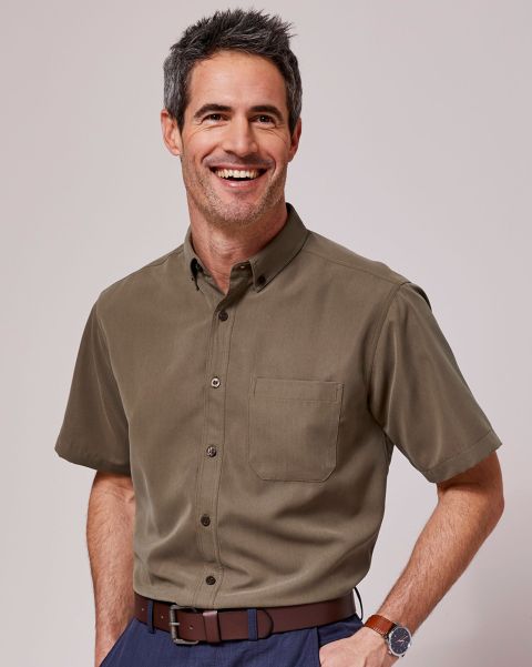 Mole Versatile Cotton Traders Men Short Sleeve Soft Touch Shirt Shirts