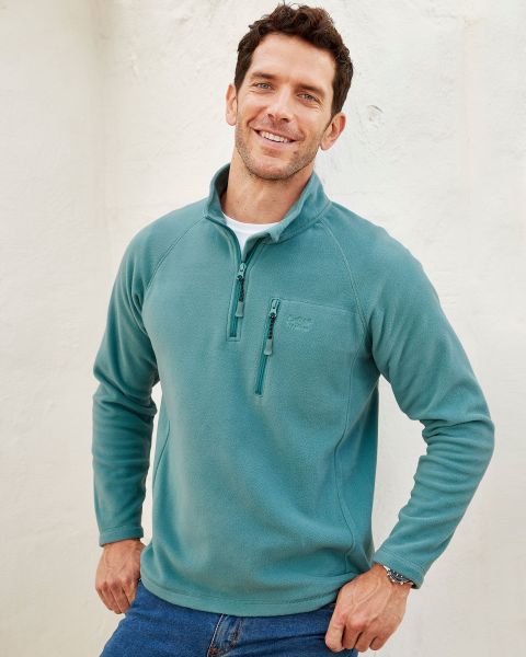 Budget-Friendly Recycled Microfleece Half Zip Top Men Tops & T-Shirts Cotton Traders