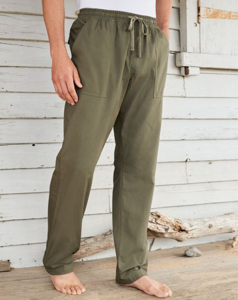 Men Trousers Cotton Pull-On Trousers Custom Cotton Traders