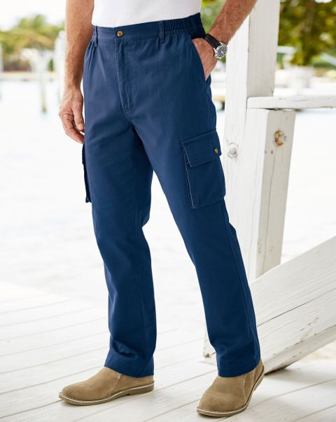 Cotton Traders Practical Men Cargo Comfort Trousers Trousers