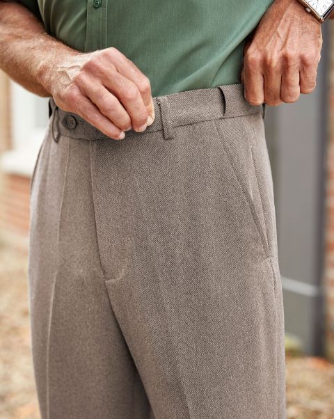 Biscuit Birdseye Trousers Men Trousers Reliable Cotton Traders
