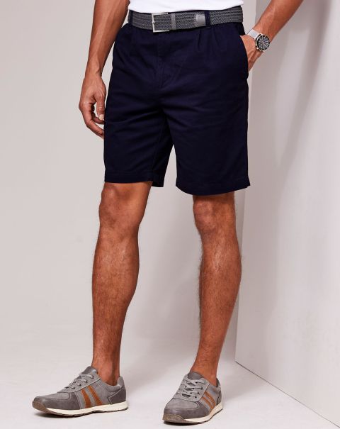 Stretch Cargo Shorts Cotton Traders Sports & Leisure Navy Clearance Men