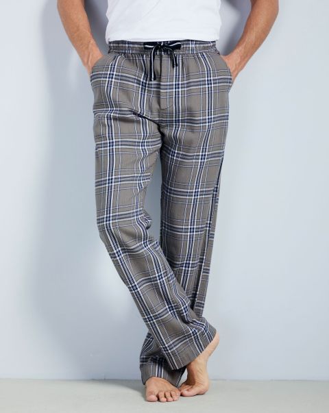 Nightwear Comfortable Cotton Traders Loungewear Trousers Grey Men