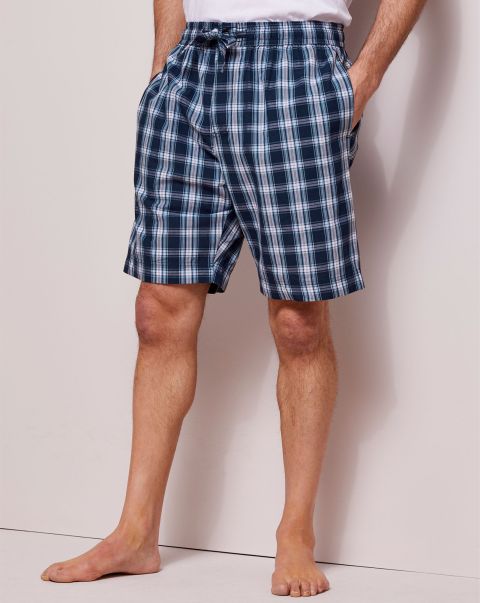 Navy Woven Loungewear Shorts Buy Men Nightwear Cotton Traders