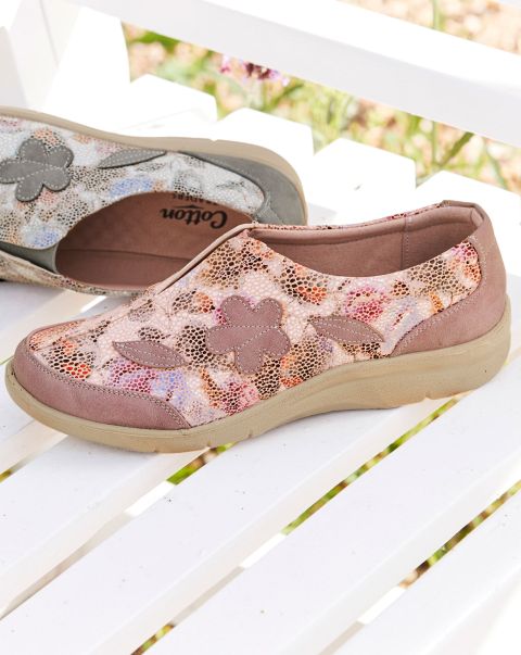 Flexisole Slip-On Floral Print Shoes Modern Shoes Women Cotton Traders