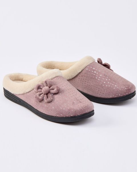 Slippers Women Flower Mule Slippers Affordable Cotton Traders Pink Blush