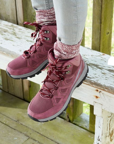 Women Berry Tailored Trekker Walking Boots Cotton Traders Walking Shoes