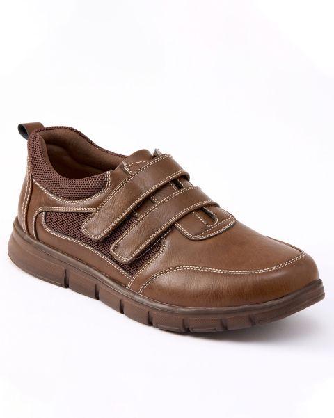 Brown Lightweight Adjustable Shoes Men Shoes Cotton Traders Amplify