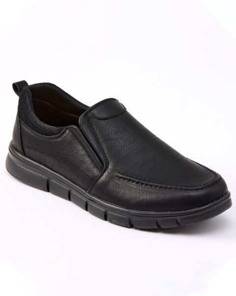 2024 Shoes Black Men Lightweight Slip-On Shoes Cotton Traders