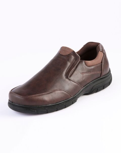 Brown Cotton Traders Shoes Classic Slip-On Shoes Maximize Men