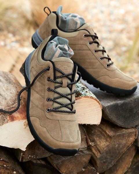 Men Lace-Up Walking Shoes Redefine Cashew Shoes Cotton Traders