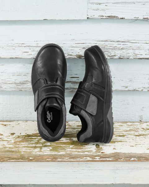 Black Adjustable Shoes Shoes Offer Men Cotton Traders