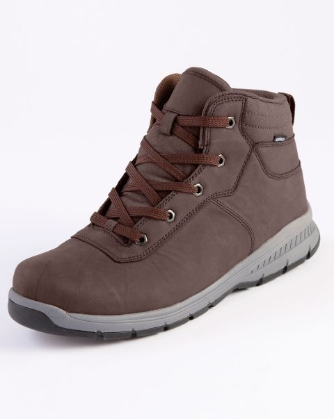 Men Buy Brown Cotton Traders Lightweight Waterproof Casual Boots Walking Shoes