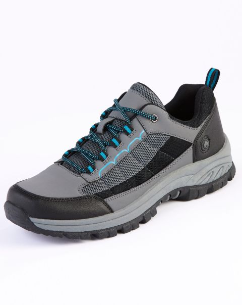 Cotton Traders Men Pure Shoes Grey Air-Tech Stitch Detail Walking Shoes