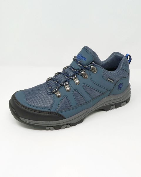 Men Cotton Traders Waterproof Lace-Up Walking Shoes French Navy Walking Shoes Sale