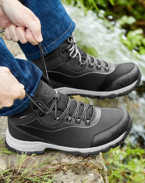 Walking Shoes Adventurer Waterproof Walking Boots Cotton Traders Black Men Comfortable