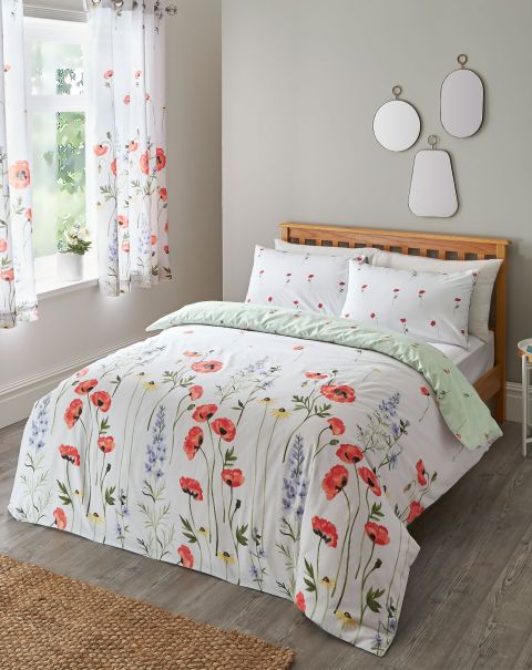 Red Home Affordable Poppy Fields Duvet Set Duvet Covers Cotton Traders