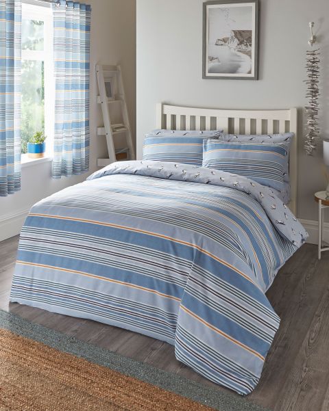Blue Luxurious Duvet Covers Home Brixham Duvet Set Cotton Traders