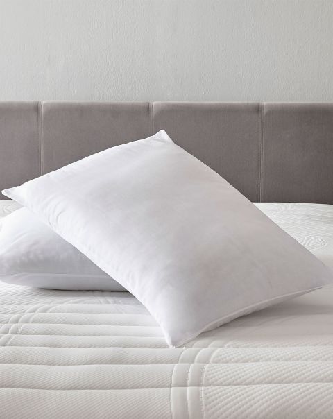 Cotton Traders Duvets Pillows & Protectors Cost-Effective Home Pair Of Anti-Allergy Pillows White