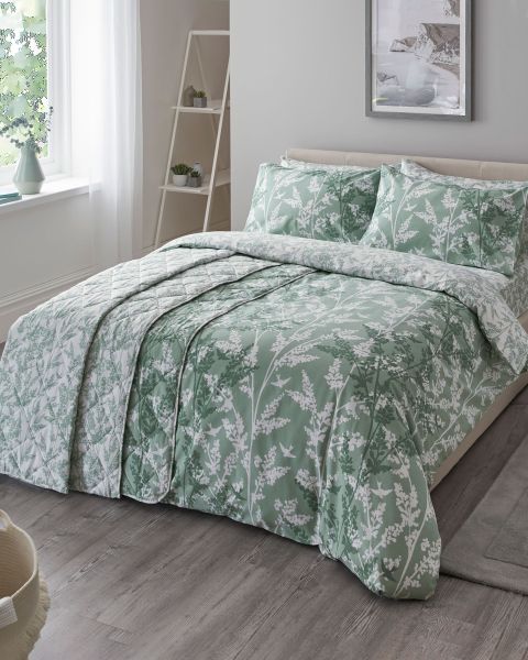 Cotton Traders Green Bedspreads Professional Home Silhouette Swallow Bedspread