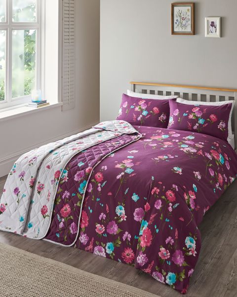 Purple Home Sofia Bedspread Cotton Traders Energy-Efficient Bedspreads