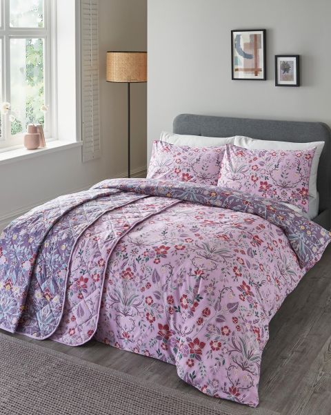 Popular Bedspreads Cotton Traders Ashcombe Cotton Bedspread Purple Home