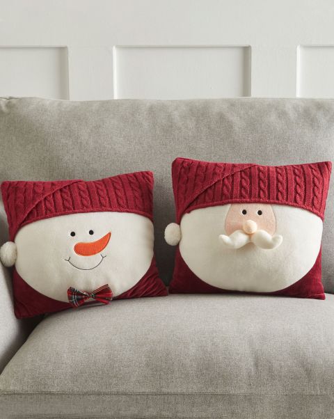 Home Cushions Price Slash Snowman Cotton Traders Christmas 3D Cushion
