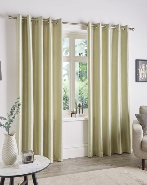 Proven Home Curtains Green Thermal Blockout Curtains Cotton Traders