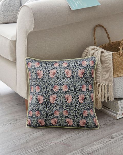 William Morris Pimpernel Cushion Home Multi Cotton Traders Soft Furnishings Accessible
