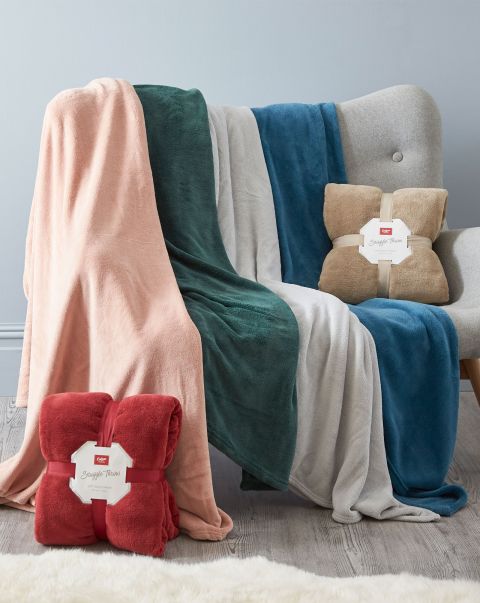 Cotton Traders One Size Throws Home Online Snuggle Throw