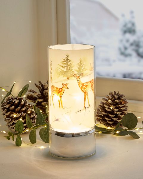 Cotton Traders Comfortable Multi Winter Forest Mood Lamp Home Home Décor