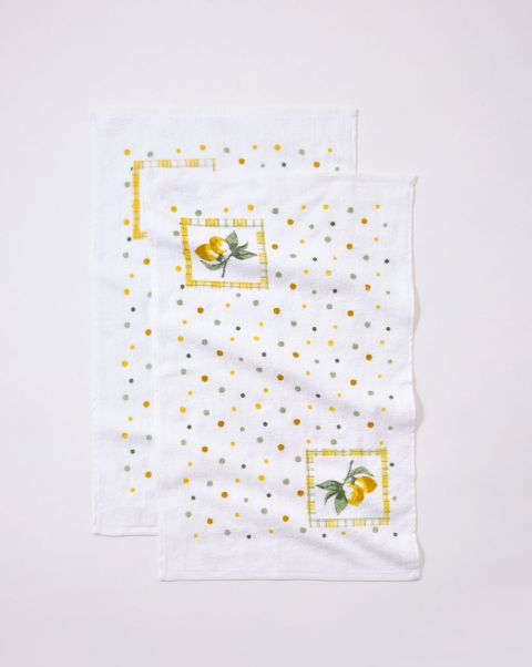 6 Pack Tea Towel Home Textiles Shop Cotton Traders Lemon