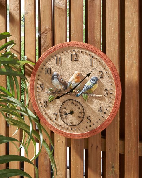 Personalized Home Multi Cotton Traders Bird Outdoor Clock Accessories