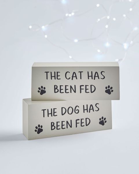 Cat Eclectic Cotton Traders Pet Feed/Fed Block Home Pet Accessories